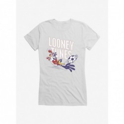 Exclusive Looney Tunes Daffy Duck Soccer Girls T-Shirt $7.37 T-Shirts