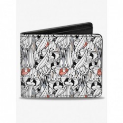 Clearance Looney Tunes Bugs Bunny Expressions Stacked Bifold Wallet $6.69 Wallets