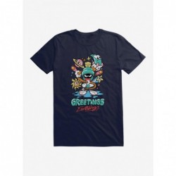 High Quality Looney Tunes Martian Greetings Earthlings T-Shirt $7.46 T-Shirts