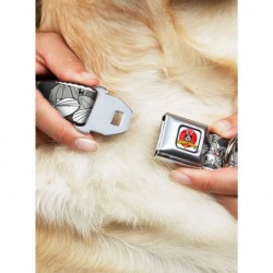 Hot Sale Looney Tunes Bugs Bunny Close Up Poses Charcoal Seatbelt Buckle Dog Collar $10.46 Pet Collars