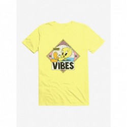 Sale Item Looney Tunes Tweety Good Vibes T-Shirt $5.74 T-Shirts