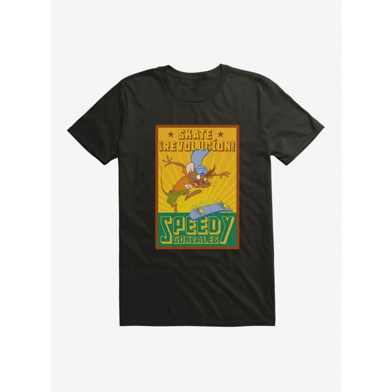 Bestselling Looney Tunes Speedy Gonzales Skate Revolucion T-Shirt $6.69 T-Shirts