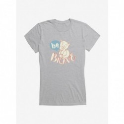 New Arrival Looney Tunes Porky Pig Be Brave Girls T-Shirt $7.97 T-Shirts