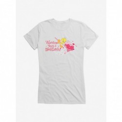 Discount Sale Looney Tunes Tweety Bird A Real Catch Girls T-Shirt $9.56 T-Shirts