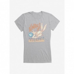 Best Deal Looney Tunes Bugs Bunny Be Yourself Girls T-Shirt $8.17 T-Shirts