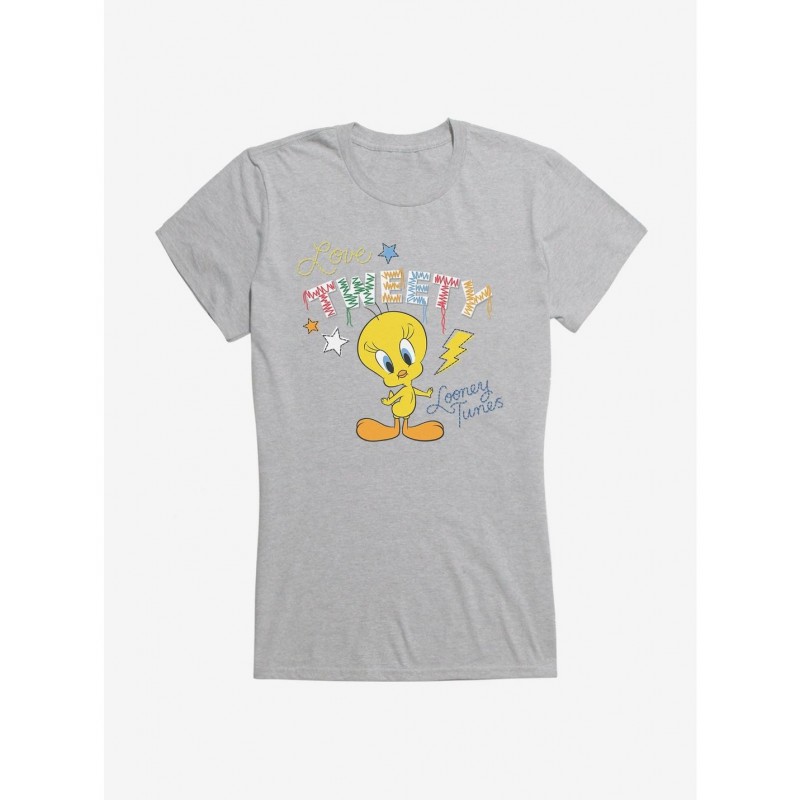 Seasonal Sale Looney Tunes Love Tweety Girls T-Shirt $6.37 T-Shirts