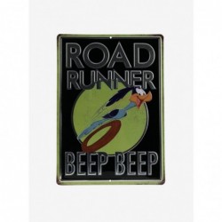 Value for Money Looney Tunes Road Runner Black Embossed Tin Sign $6.37 Door Signs