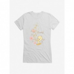 New Arrival Looney Tunes Tweety Bird Springtime Girls T-Shirt $8.96 T-Shirts