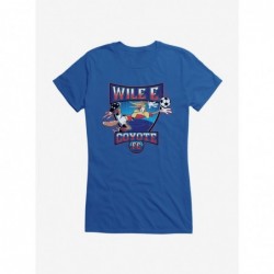 Festival Price Looney Tunes Wile E Coyote Football Club Girls T-Shirt $8.76 T-Shirts