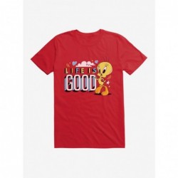 Clearance Looney Tunes Tweety Life Is Good T-Shirt $7.84 T-Shirts