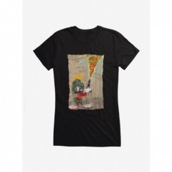 New Arrival Looney Tunes Marvin The Martian Mania Girls T-Shirt $7.37 T-Shirts