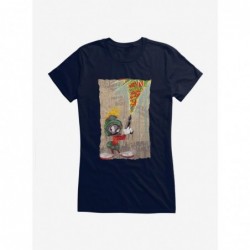 New Arrival Looney Tunes Marvin The Martian Mania Girls T-Shirt $7.37 T-Shirts