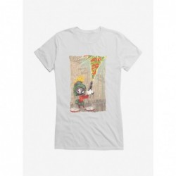 New Arrival Looney Tunes Marvin The Martian Mania Girls T-Shirt $7.37 T-Shirts