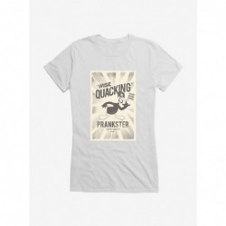 New Arrival Looney Tunes Retro Daffy Wise Quacking Prankster Girls T-Shirt $7.57 T-Shirts