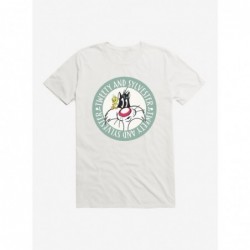 Premium Looney Tunes Tweety And Sylvester Badge T-Shirt $7.07 T-Shirts