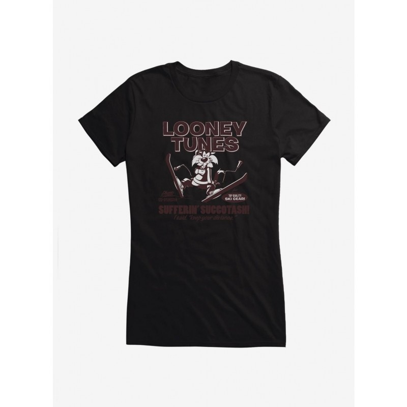 Sale Item Looney Tunes Sylvester Ski Gear Girls T-Shirt $8.57 T-Shirts