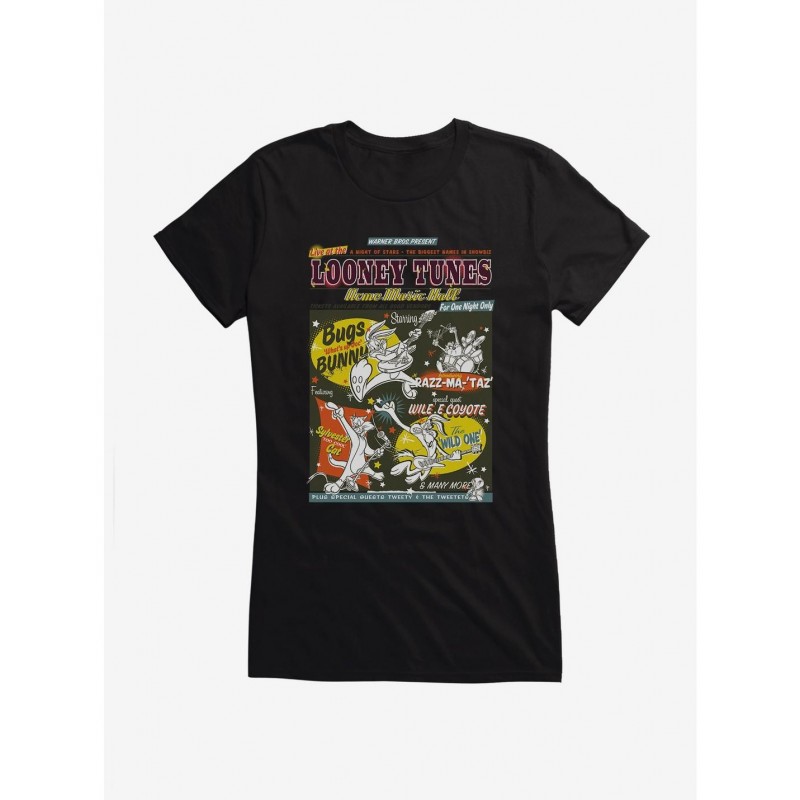 Discount Looney Tunes Rock Flyer Girls T-Shirt $5.98 T-Shirts