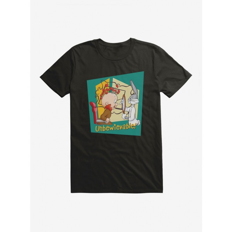 Pre-sale Looney Tunes Bugs Bunny Elmer Unbewievable T-Shirt $5.93 T-Shirts