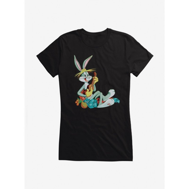 Bestselling Looney Tunes Bugs Bunny Living His Best Life Girls T-Shirt $6.37 T-Shirts