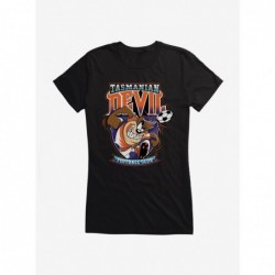 Limited Time Special Looney Tunes Tasmanian Devil Football Girls T-Shirt $7.97 T-Shirts