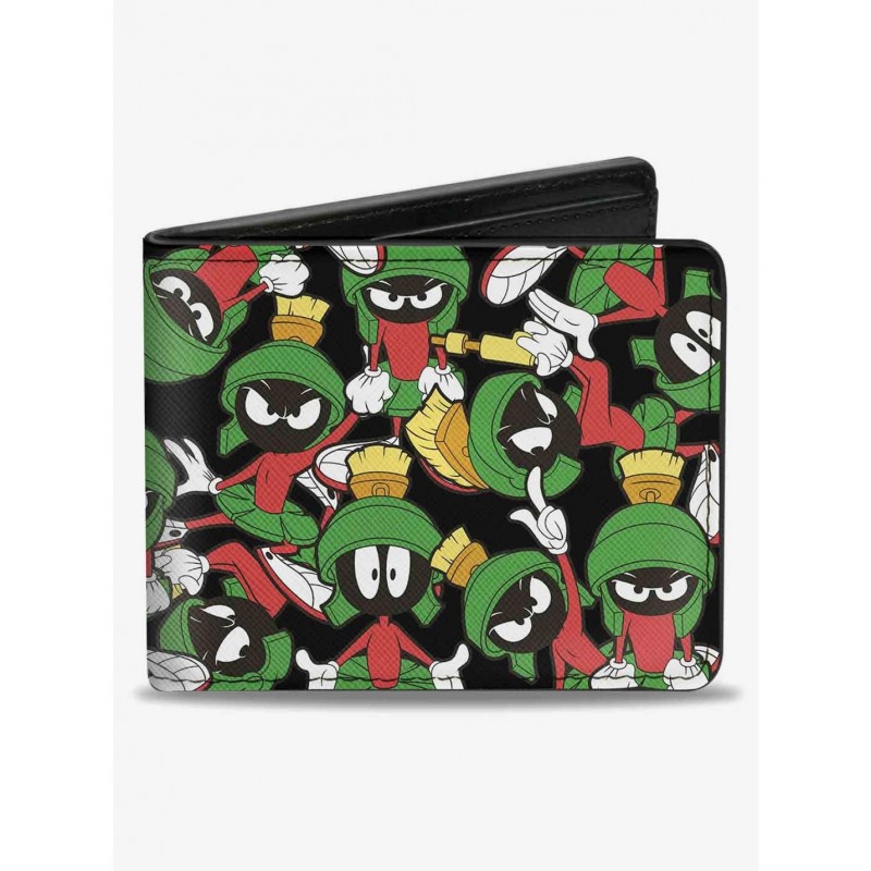 Huge Discount Looney Tunes Marvin The Martian Poses ScatteBifold Wallet $8.57 Wallets