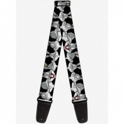 Pre-sale Discount Looney Tunes Bugs Bunny Close Up Expressions Guitar Strap $8.72 Guitar Straps