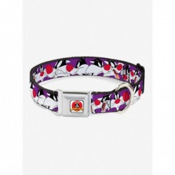 Unique Looney Tunes Sylvester The Cat Purple Seatbelt Buckle Dog Collar $11.21 Pet Collars