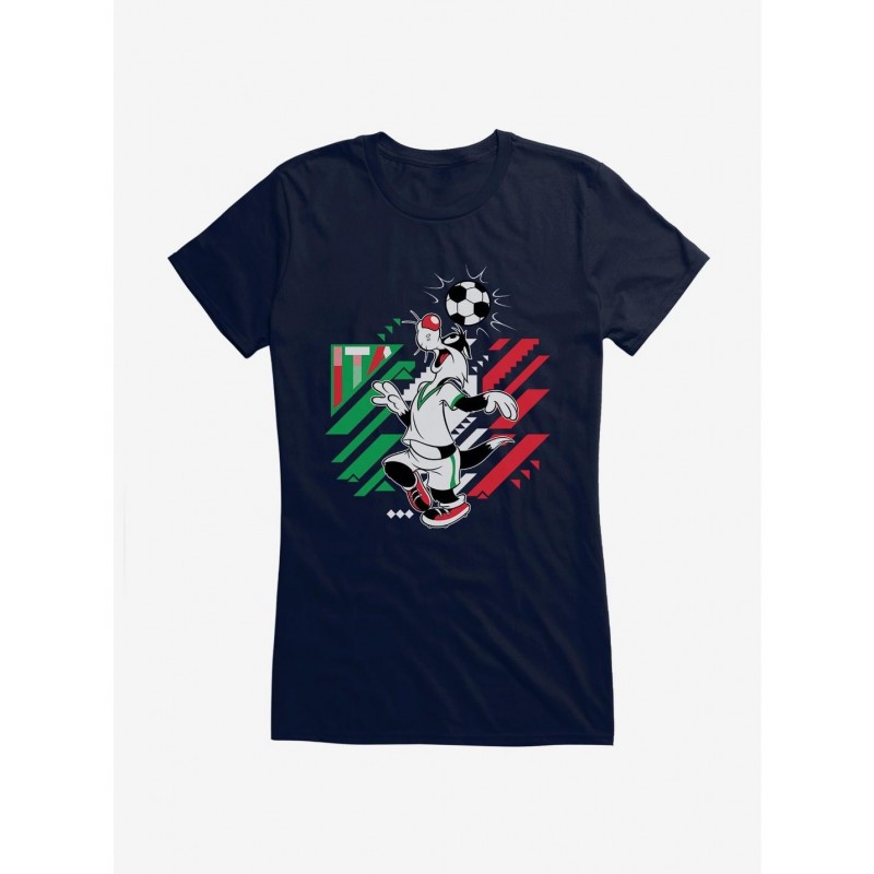 Crazy Deals Looney Tunes Sylvester Football Italy Girls T-Shirt $9.96 T-Shirts