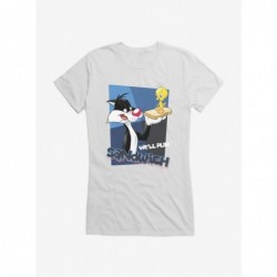 Pre-sale Discount Looney Tunes Sylvester Tweety Play Sandwich Girls T-Shirt $9.16 T-Shirts