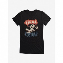 Bestselling Looney Tunes Think Positive Girls T-Shirt $6.77 T-Shirts