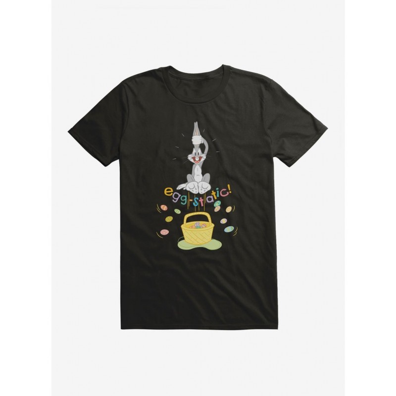 Fashion Looney Tunes Easter Bugs Bunny Egg-Static! T-Shirt $7.84 T-Shirts