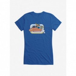 Sale Item Looney Tunes Daffy Duck Flying High Girls T-Shirt $7.17 T-Shirts