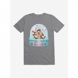 Limited-time Offer Looney Tunes Taz Crazy In Love Snow Globe T-Shirt $8.22 T-Shirts