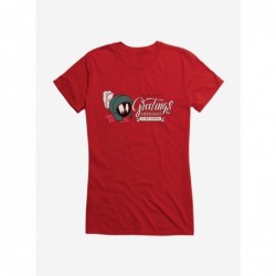 Sale Item Looney Tunes Seasons Greetings Earthlings Girls T-Shirt $9.76 T-Shirts