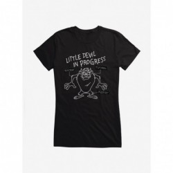 Big Sale Looney Tunes Tasmanian Devil In Progress Girls T-Shirt $9.36 T-Shirts