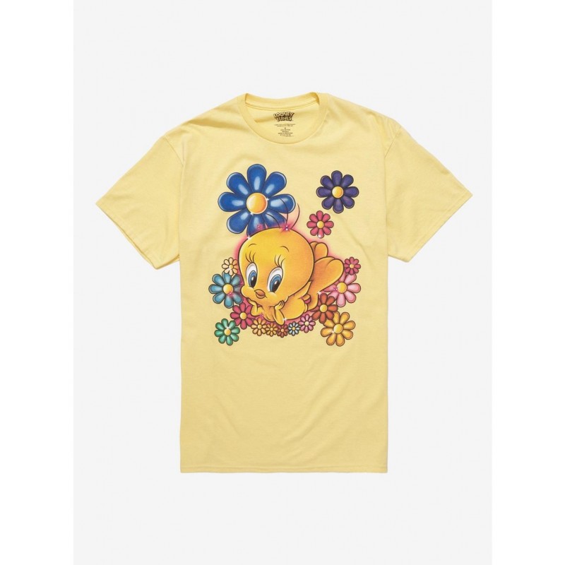 Clearance Looney Tunes Tweety Bird Boyfriend Fit Girls T-Shirt $3.60 T-Shirts