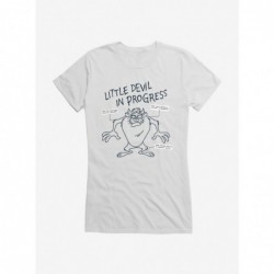 Big Sale Looney Tunes Tasmanian Devil In Progress Girls T-Shirt $9.36 T-Shirts