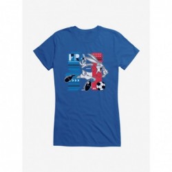 Value Item Looney Tunes Bugs Bunny Football France Girls T-Shirt $8.76 T-Shirts