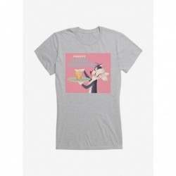 Big Sale Looney Tunes A Pizza Tweety Pie Girls T-Shirt $7.37 T-Shirts