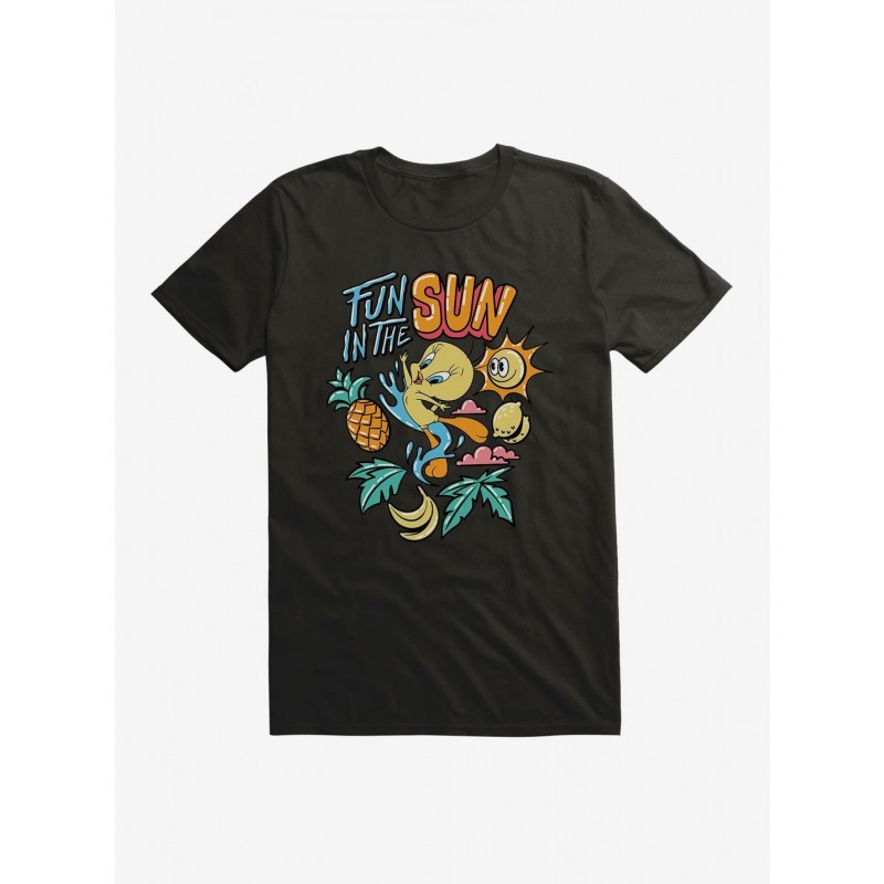 New Arrival Looney Tunes Tweety Bird Summer Fun In The Sun T-Shirt $6.12 T-Shirts