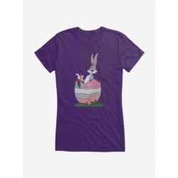 Discount Sale Looney Tunes Easter Bugs Bunny Carrot Girls T-Shirt $6.57 T-Shirts