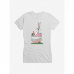 Discount Sale Looney Tunes Easter Bugs Bunny Carrot Girls T-Shirt $6.57 T-Shirts