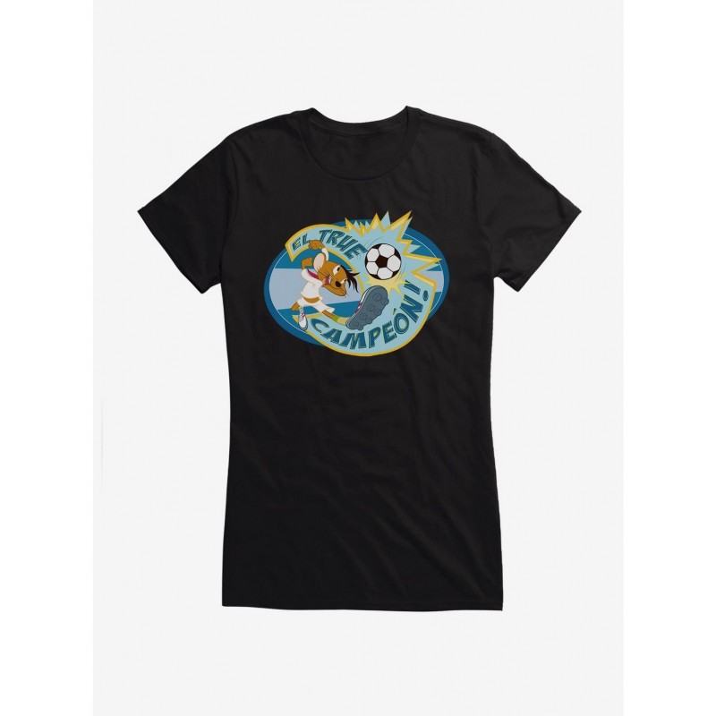 Low Price Looney Tunes Speedy Gonzales True Campeon Football Girls T-Shirt $9.56 T-Shirts