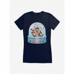 Exclusive Price Looney Tunes Taz Crazy In Love Snow Globe Girls T-Shirt $6.97 T-Shirts