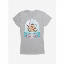 Exclusive Price Looney Tunes Taz Crazy In Love Snow Globe Girls T-Shirt $6.97 T-Shirts