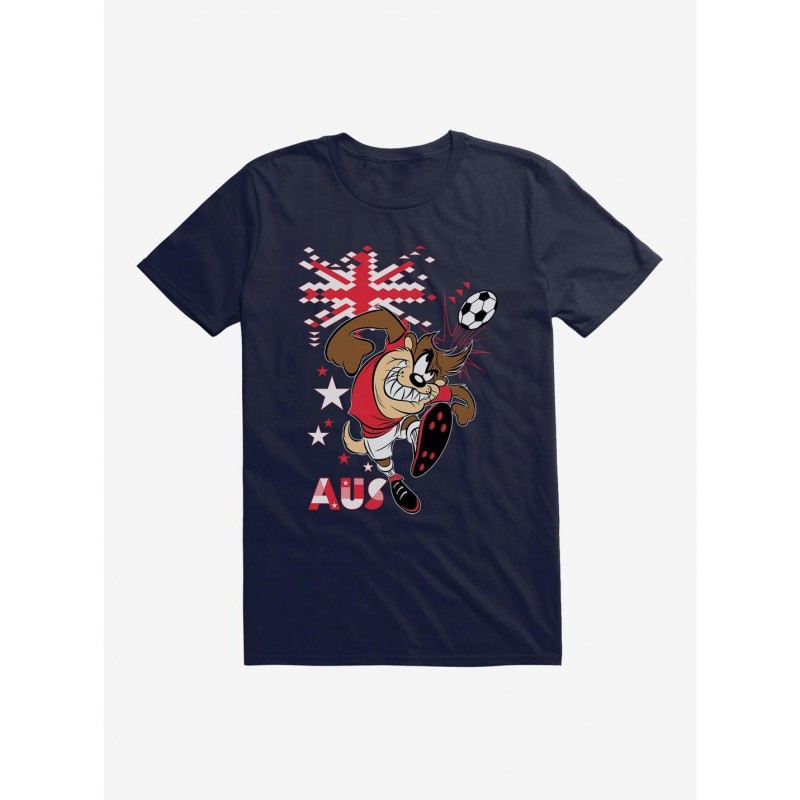 Bestselling Looney Tunes Taz Football Australia T-Shirt $6.31 T-Shirts