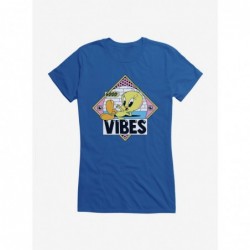 Trendy Looney Tunes Tweety Good Vibes Girls T-Shirt $7.57 T-Shirts