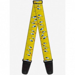 Wholesale Looney Tunes Tweety Bird Expressions Yellow Guitar Strap $10.96 Guitar Straps