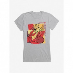 Cheap Sale Looney Tunes Taz Bunny Collage Girls T-Shirt $7.97 T-Shirts