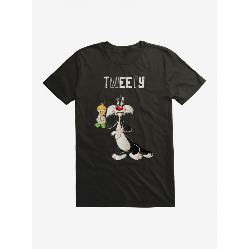 Hot Selling Looney Tunes Sylvester Catching Tweety T-Shirt $7.65 T-Shirts